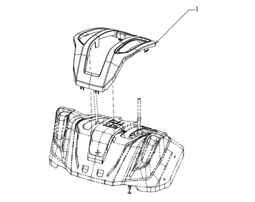 Panel Cover Diagram and Parts List for 2X24-INCH (31AM6BVRB10)(2023) Cub Cadet Snow Blower